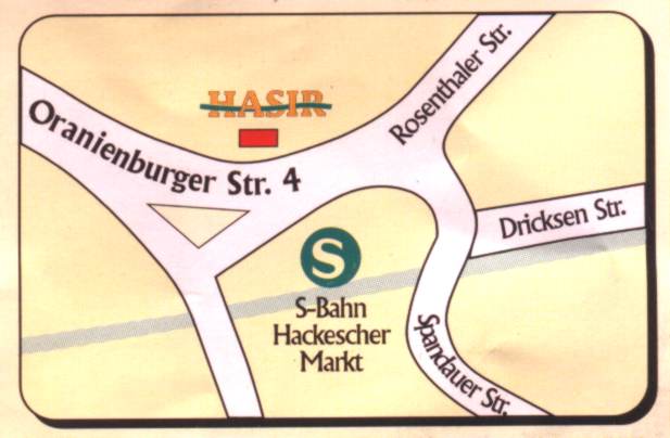 Map for Restaurant Hasir, Oranienburger Str. 4
